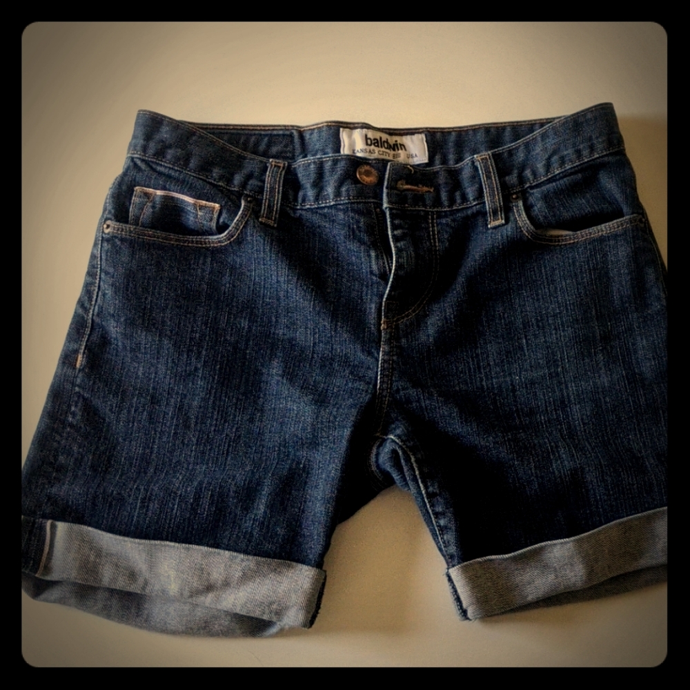 Baldwin (BLDWN) Women's Cuff Denim shorts